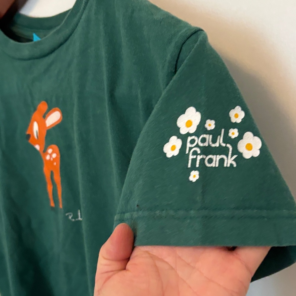Paul Frank Green Tee with Orange Deer Design - Picture 4 of 4
